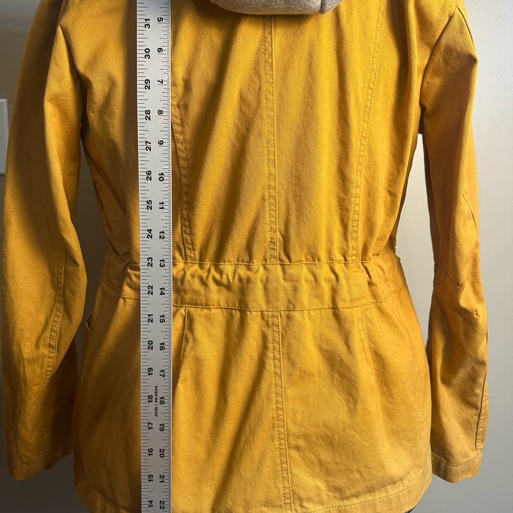 Mustard Hooded Women's Jacket - Picture 3 of 6